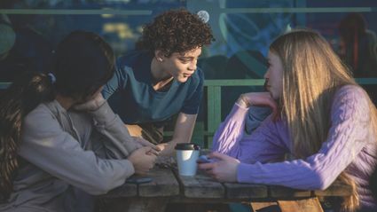 Group of teens chatting